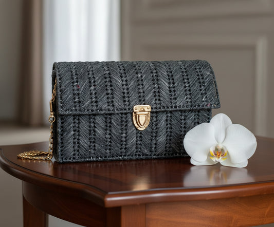 Charcoal Elegance Purse - Anabi Bags