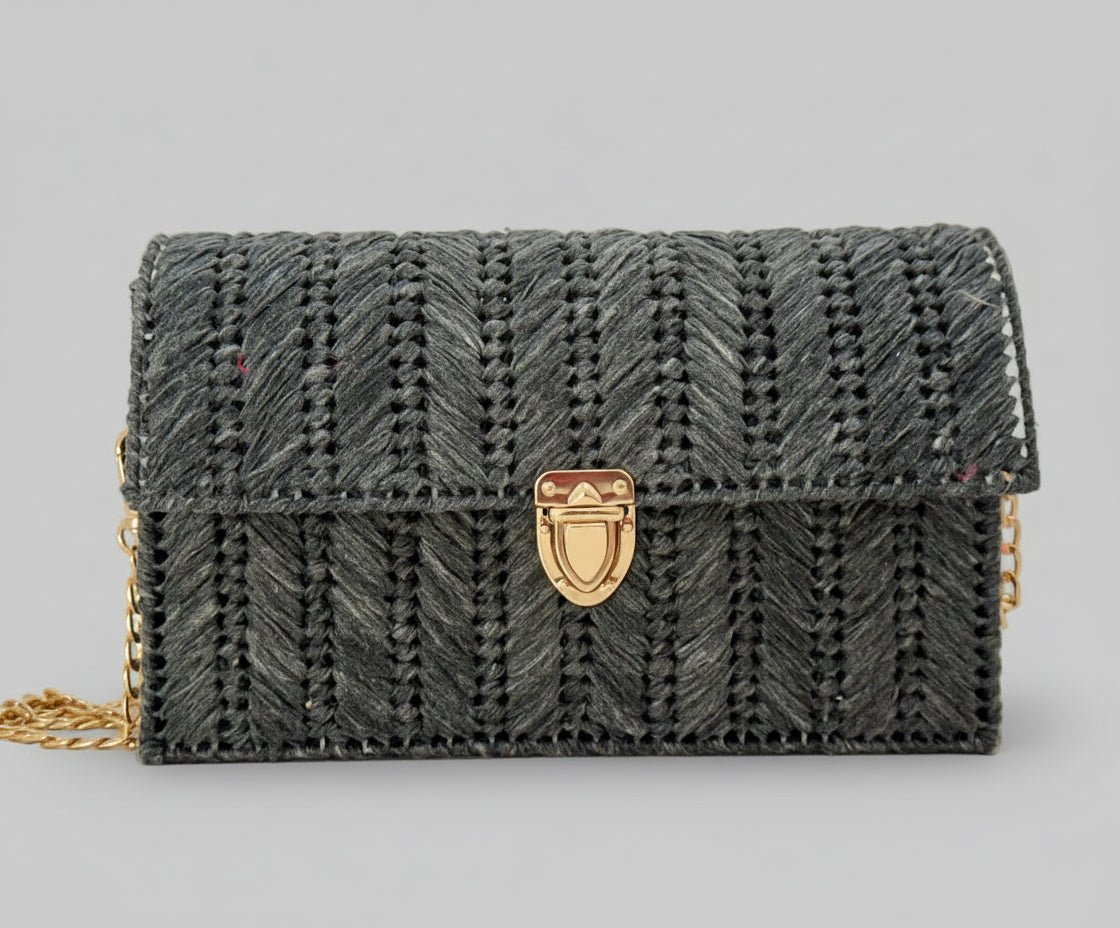 Charcoal Elegance Purse - Anabi Bags