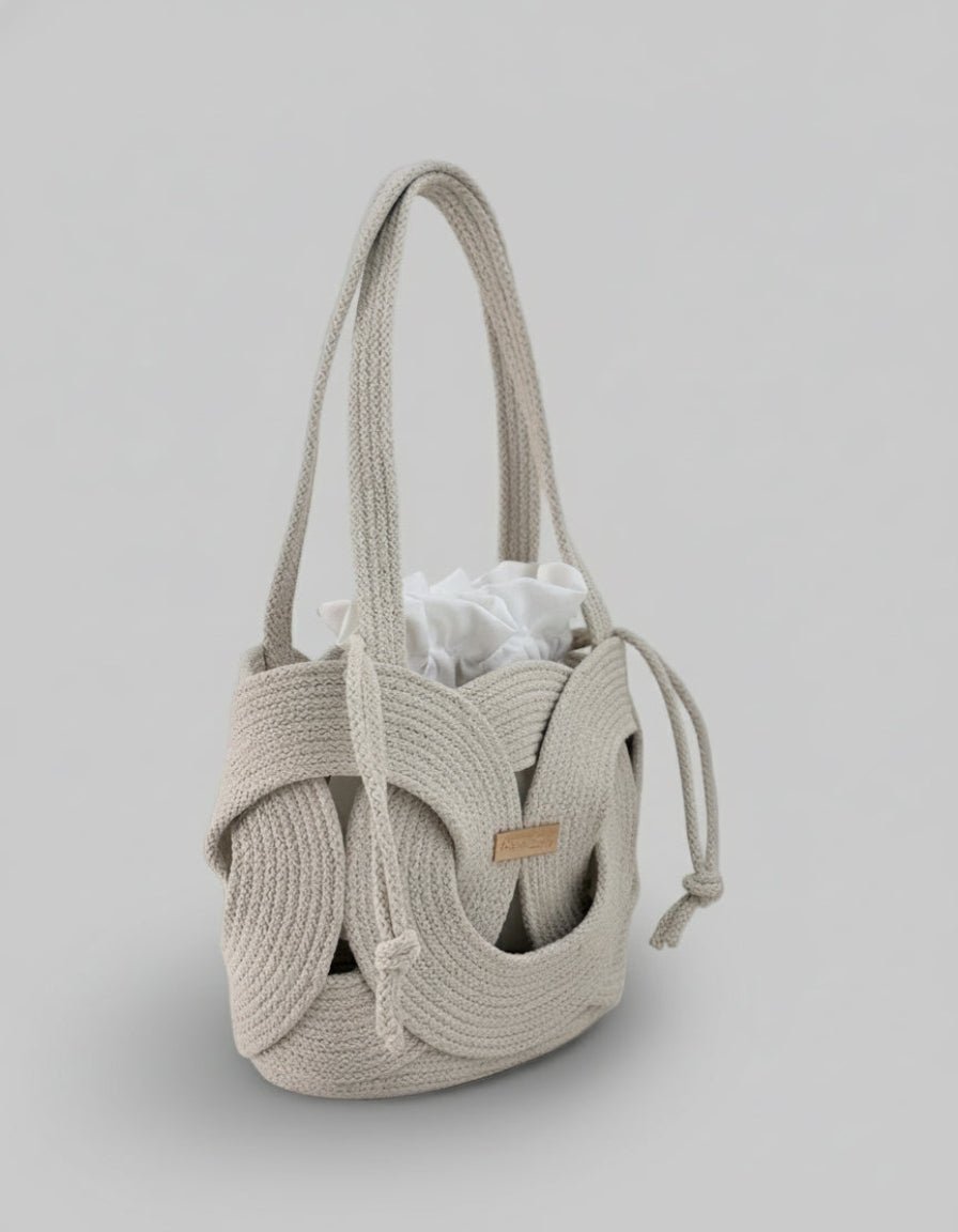 Cream Handmade Rope Bag - Anabi Bags
