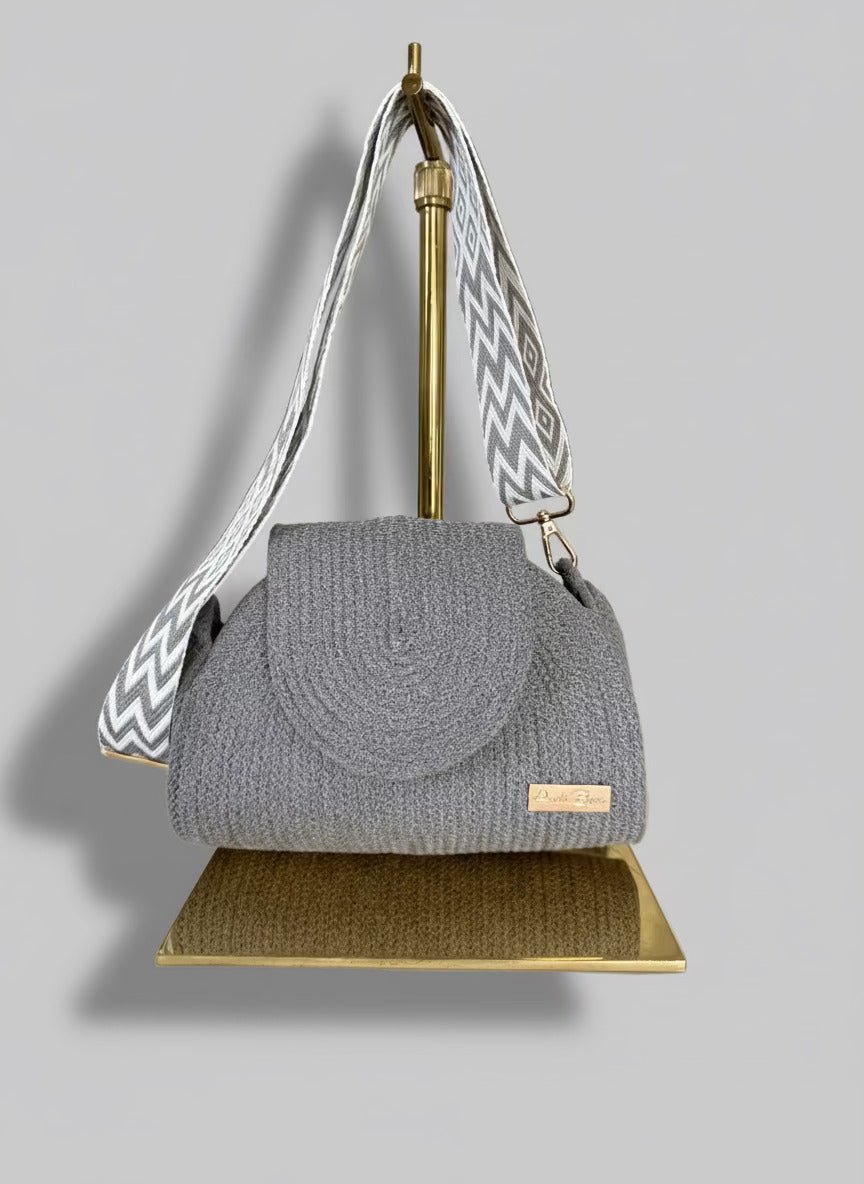 Maison Mano gray handmade rope bag